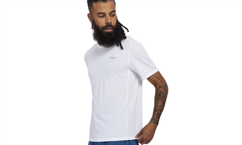 Cronômetro Masculino Manga Curta Saucony Branco