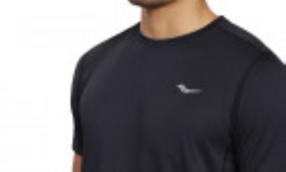 Saucony Cronômetro Masculino Manga Curta Preto